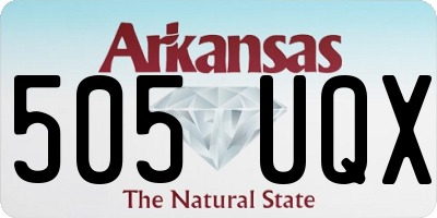 AR license plate 505UQX