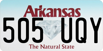 AR license plate 505UQY