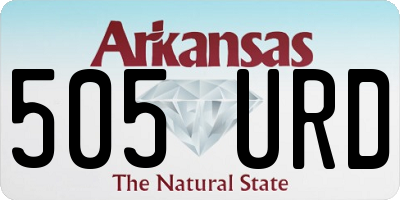 AR license plate 505URD