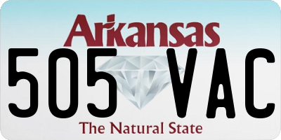 AR license plate 505VAC
