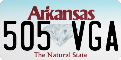 AR license plate 505VGA