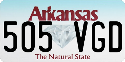 AR license plate 505VGD