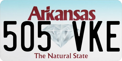 AR license plate 505VKE
