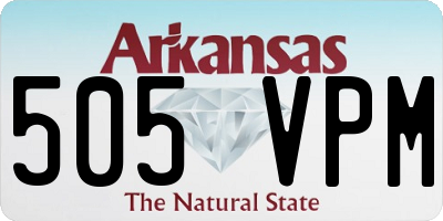 AR license plate 505VPM