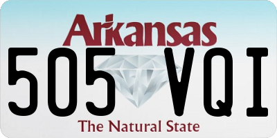 AR license plate 505VQI
