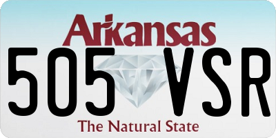 AR license plate 505VSR