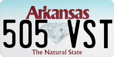 AR license plate 505VST
