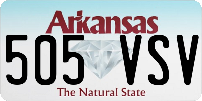 AR license plate 505VSV