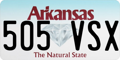AR license plate 505VSX