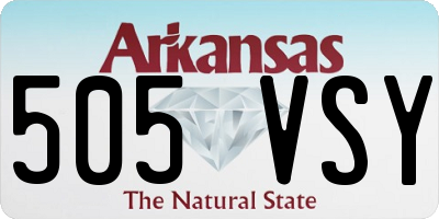 AR license plate 505VSY