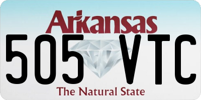 AR license plate 505VTC