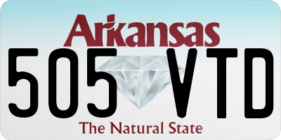 AR license plate 505VTD