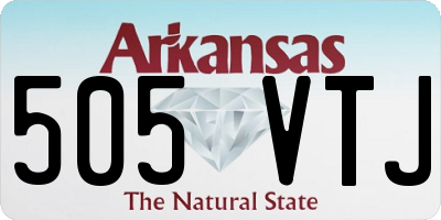 AR license plate 505VTJ