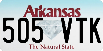 AR license plate 505VTK