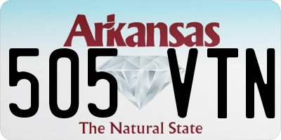 AR license plate 505VTN