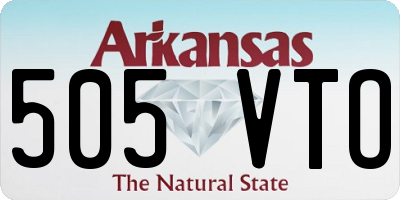 AR license plate 505VTO