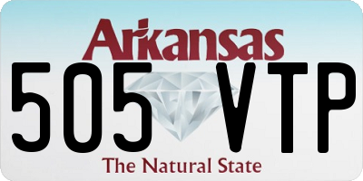 AR license plate 505VTP