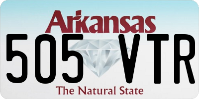 AR license plate 505VTR