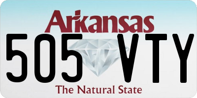 AR license plate 505VTY
