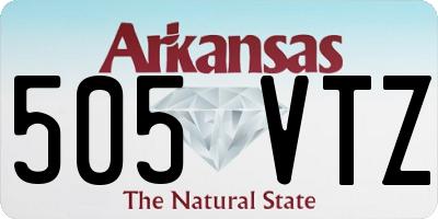AR license plate 505VTZ