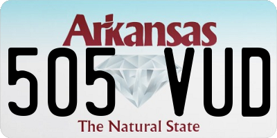 AR license plate 505VUD