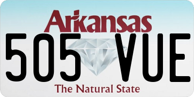 AR license plate 505VUE