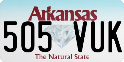 AR license plate 505VUK