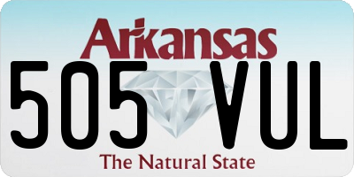 AR license plate 505VUL