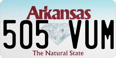 AR license plate 505VUM