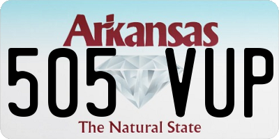 AR license plate 505VUP