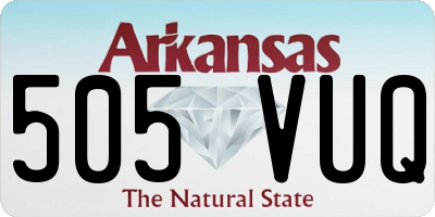 AR license plate 505VUQ
