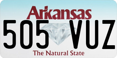 AR license plate 505VUZ