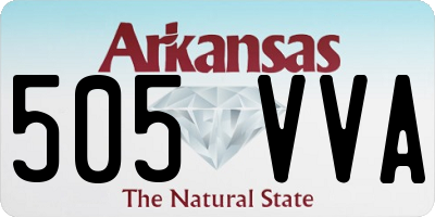 AR license plate 505VVA