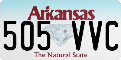 AR license plate 505VVC