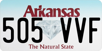 AR license plate 505VVF