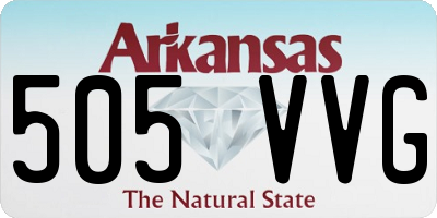 AR license plate 505VVG