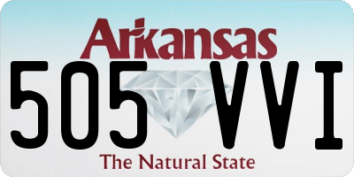 AR license plate 505VVI