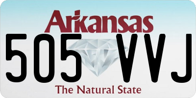 AR license plate 505VVJ