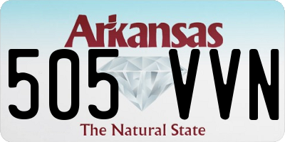 AR license plate 505VVN