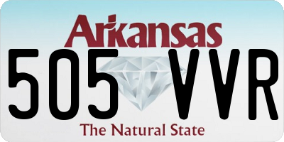 AR license plate 505VVR
