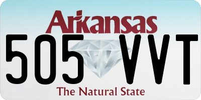 AR license plate 505VVT
