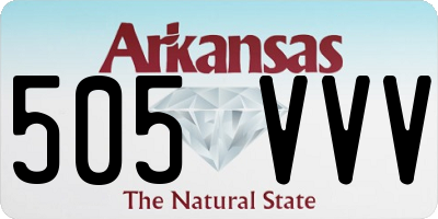 AR license plate 505VVV
