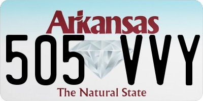 AR license plate 505VVY