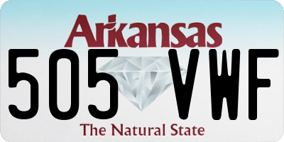 AR license plate 505VWF
