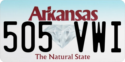 AR license plate 505VWI