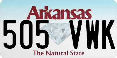 AR license plate 505VWK
