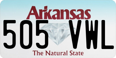 AR license plate 505VWL