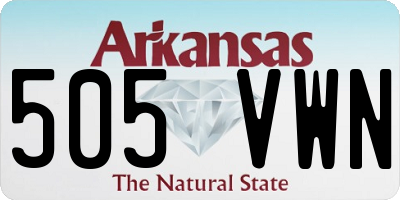 AR license plate 505VWN