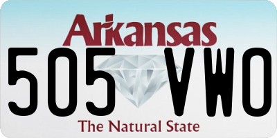 AR license plate 505VWO