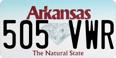 AR license plate 505VWR